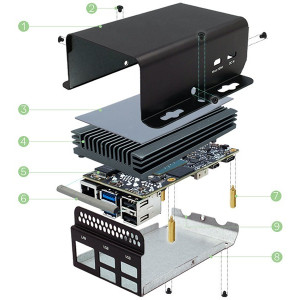 Axiomtek APC208 Chassis with Integrated Intel Celeron N3350 Processor - KIWI310, 2/4GB LPDDR4 & 32/64GB EMMC